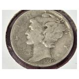 1940 Mercury Dime