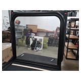 38" x 38" Black Framed Mirror