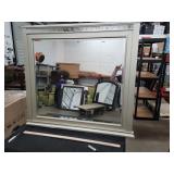 40" x 44" Gray Framed Mirror