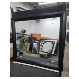 35" x 40" Black Framed Mirror