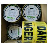(12) Rolls Specfit Yellow Danger Do Not Enter Tape