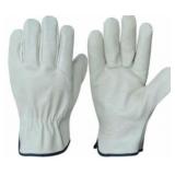 Sz: M,(12) Pairs Of Leather Work Gloves