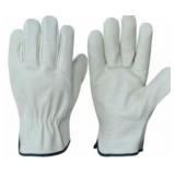 Sz: M,(12) Pairs Of Leather Work Gloves