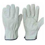 Sz: M,(12) Pairs Of Leather Work Gloves