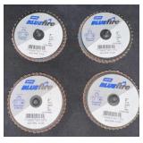(4) Norton Bluefire 3" TY3 Grit
