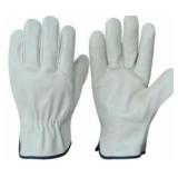 Sz: M,(12) Pairs Of Leather Work Gloves