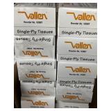 (10) Boxes w/ Vallen Single-Ply Tissues