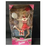 NIB Barbie Nebraska Cornhuskers University