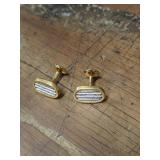 Mid Century Gold Tone Cufflinks