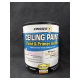 Zinsser Ceiling Paint ï¿½Bright White Flatï¿½