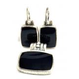 925 Silver Black Onyx Pendant & Earrings