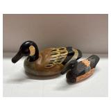 (2) VTG Wooden Duck Decoys