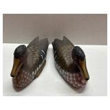(2) VTG Wooden Duck Decoys