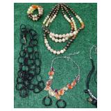 Orange & Black Costume Jewelry