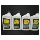 (4) Qts Pure Guard Non-Detergent Motor Oil 10W