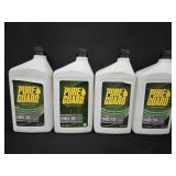 (4) Qts Pure Guard Non-Detergent Motor Oil 10W
