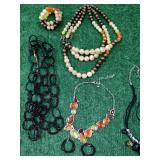 Orange & Black Costume Jewelry