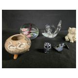 Dragonfly Paperweight, Glass Snail, Lenox