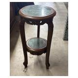 15"x30" Beautiful Granite Topped Accent Table