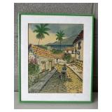 15"x13", Vintage Man On A Donkey Wall Frame