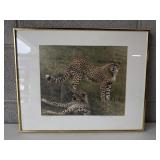 "14x17" Two Cheetahs Together Wall Frame