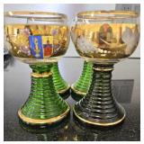(4) VTG Swiss Roemer Beehive Wine Glasses from