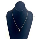 14K Twisted Spiral Charm Pendant Yellow Gold 10"