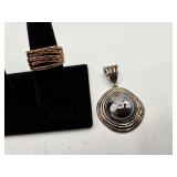 Copper Ring Sz 8.5 & Pendant