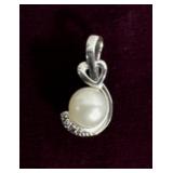 925 Silver White Pearl Pendant