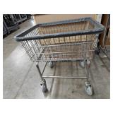 Rolling Metal Laundry Cart 27x22x28