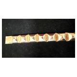 CC Skye Studded Hinge Gold Plated Bracelet