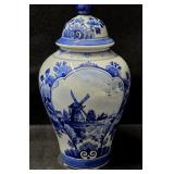 Royal Delft Tea Jar w/Lid