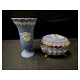 Wedgewood Vase & Music Trinket Box