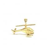 Gold 1" Helicopter Pendant