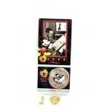 Mickey Mouse Gold Tone Ring, 10K Earring, 2000
