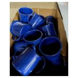 (30) Blue Tin Lg Mugs