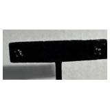 925, Silver  Black Stud Earrings