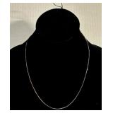 925, Silver Box Chain Necklace