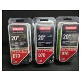 (3) Oregon 20" Pro Chainsaw Chains