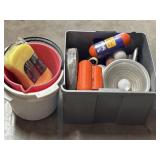 Light Bulbs, Buckets, Cord Protectors