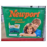 1985 Newport 21.5x17 Metal Retail Signage