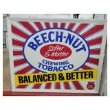 1987 BeechNut 21.5x17 Metal Retail Sign
