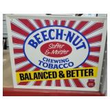 1987 BeechNut 21.5x17 Metal Retail Sign