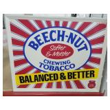 1987 BeechNut 21.5x17 Metal Retail Sign