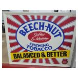 1987 BeechNut 21.5x17 Metal Retail Sign