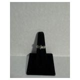 Sz:6.5,  925 Silver Flower Ring