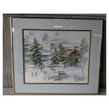 18ï¿½x21ï¿½ Town Of Vail Snowy Mountain Village