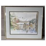 18ï¿½x21ï¿½ Snowy Mountain Village