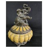 Elephant Lidded Bowl