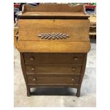 30"x40"x46" Beautiful Larkin Tiger Oak Dove Tail